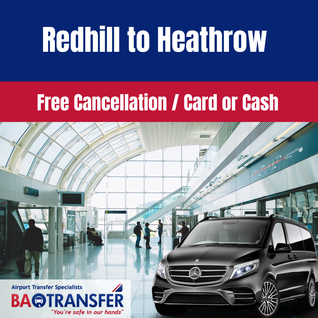 Luxury transfer from Redhill to Gatwick