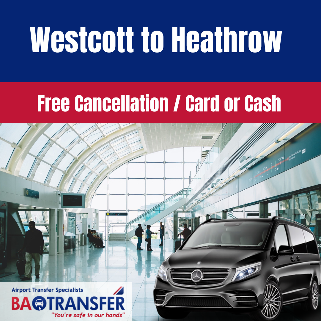 Airport transfer from Westcott to Gatwick